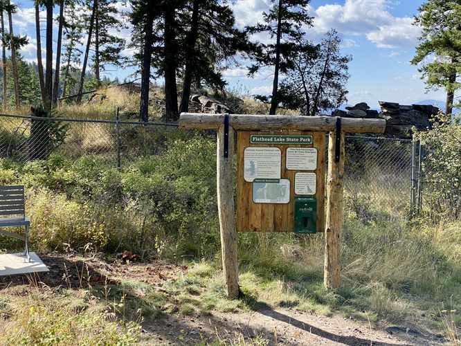 Flathead Lake State Park (Wayfarers Unit) signage