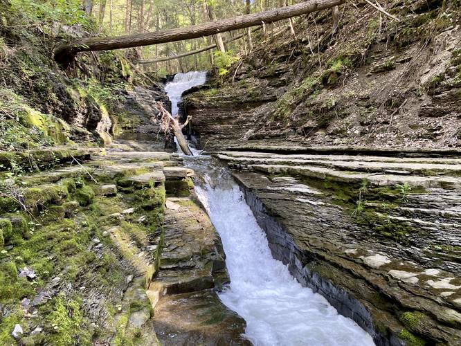 Flume Gulley Falls (multi-tiered)