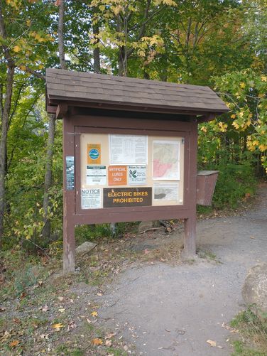 Information kiosk at the Trailhead 