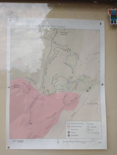 Posted trail map 