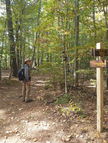 Trails are well marked 