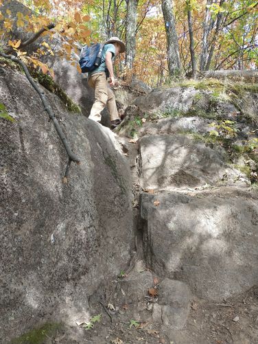 Rocky ascent