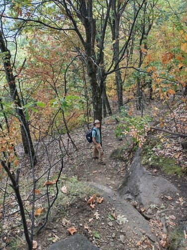 The descent can be a challenge 