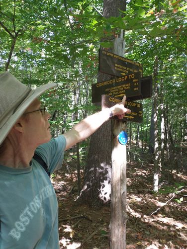 Excellent signage along the trail 