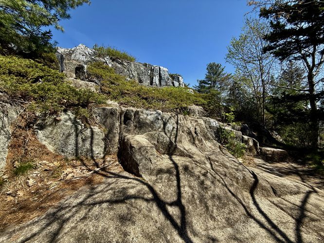 Easy rock scramble / steps area