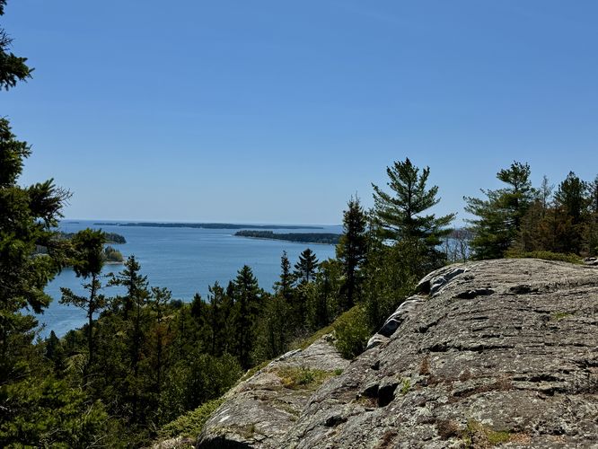 View of Somes Sound from Flying Mountain's summit