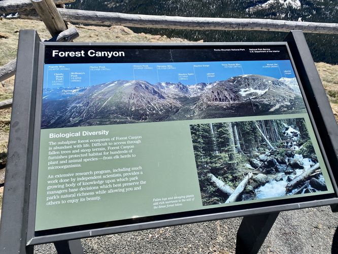Forest Canyon info kiosk