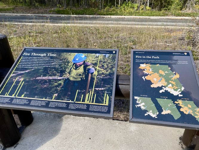 Fire Through Time interpretive sign