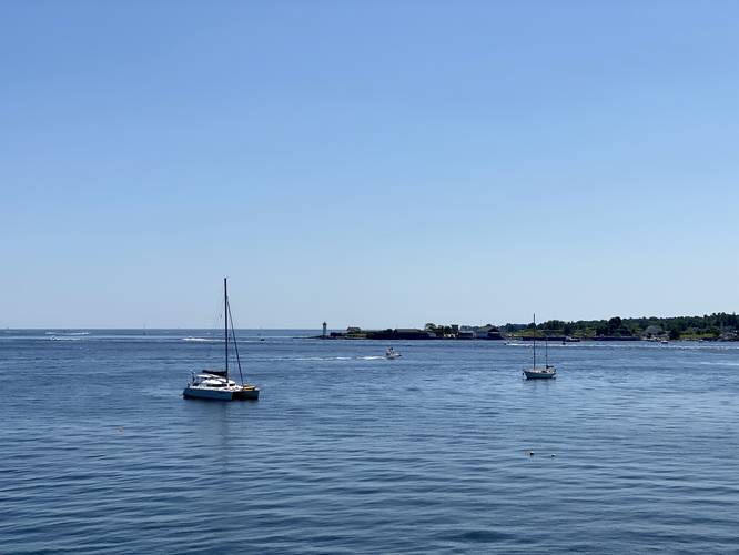 View of Portsmouth Harbor and Portsmouth Habor Light