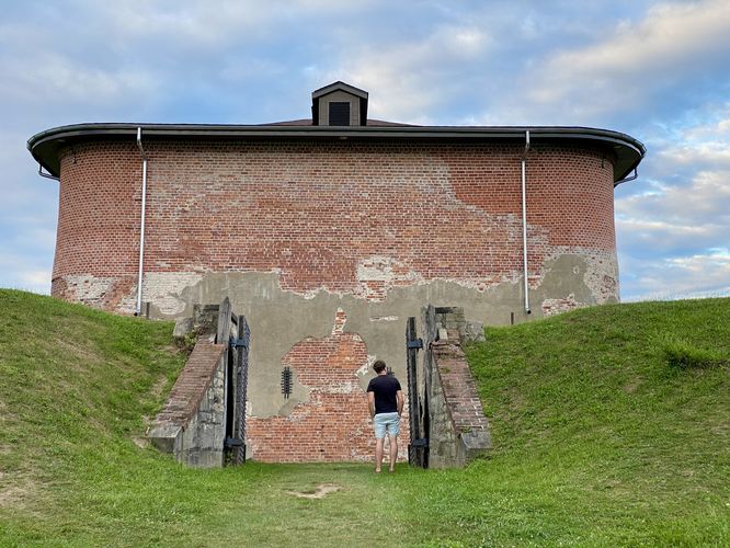 Standing at Fort Mississauga