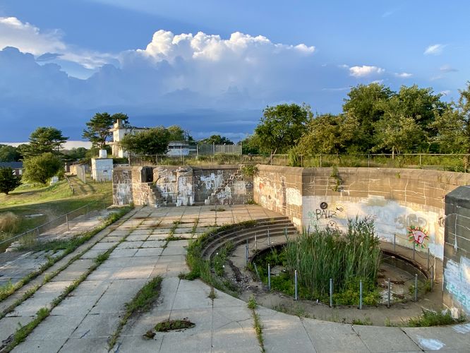 View into Battery Hunter