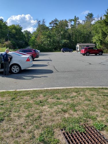 Parking lot at the PEEC