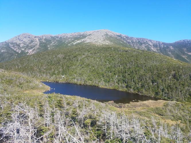 View of Eagle Lake on Mount Lafayette