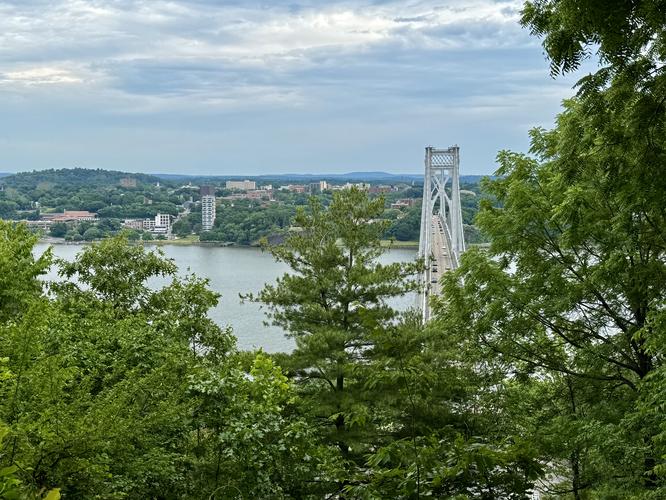 View of the Hudson River and Mid-Hudson Bridge