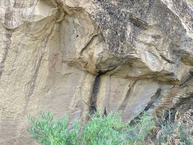More pictographs and petroglyhs