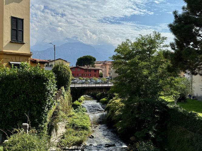 View of the Sanagra River in Menaggio
