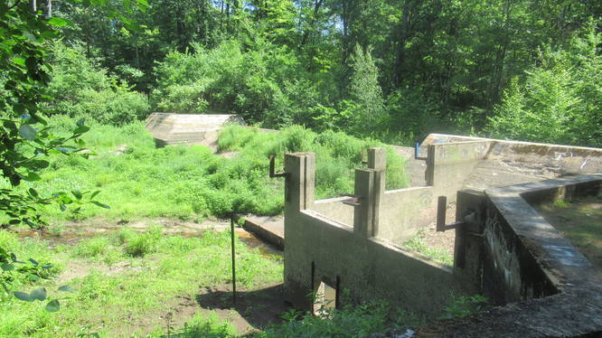 The old dam site