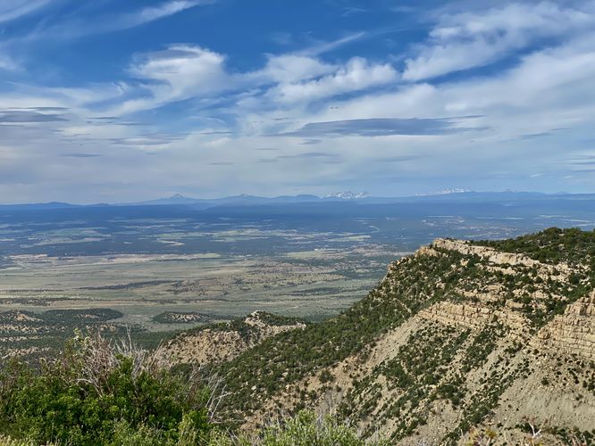 View of the Montezuma Valley and Mesa Verde from the 2nd overlook