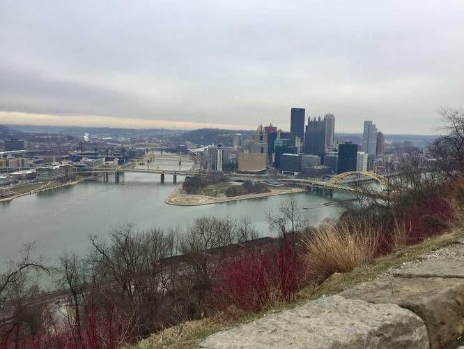 View of Downtown Pittsburgh March 2018