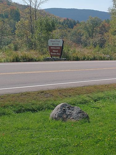 Wayside sign on Rte. 125