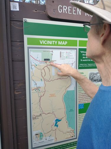 Map at Wayside Information Kiosk