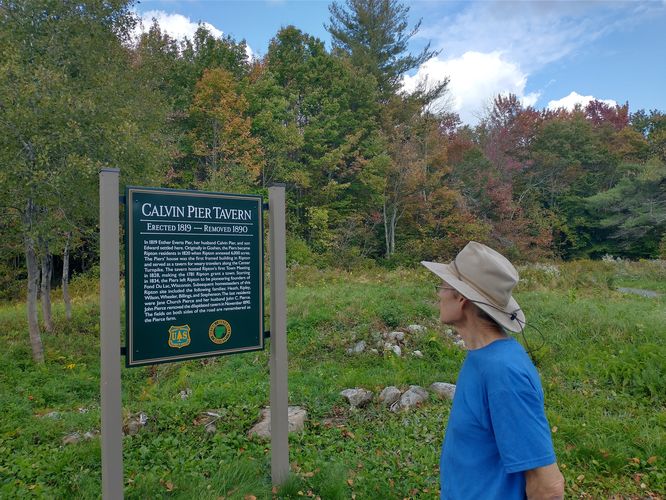 Educational placard along Georgie's Path 