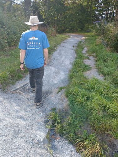 Trail damage due to washout