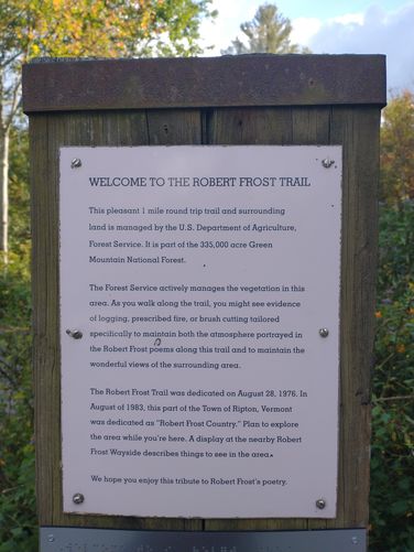 Information about the Robert Frost Interpretive Trail 