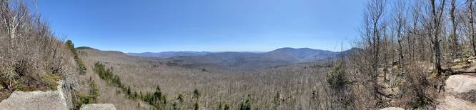 Panoramic view from the Giant Ledge in the Slide Mountain Wilderness Area, Catskill Park