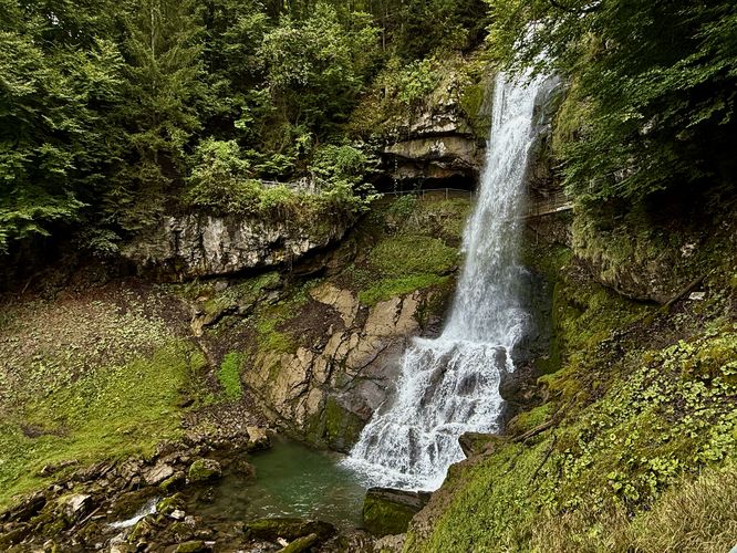 View of Giessbach Falls