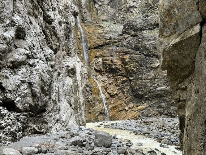 Waterfall in Glacier Canyon
