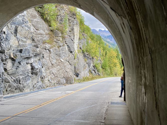 Walking out of the tunnel