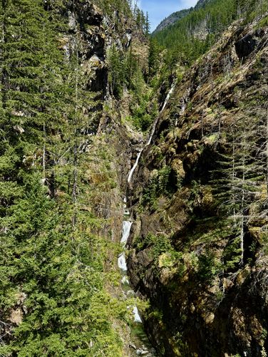 Full portrait of Gorge Creek Falls