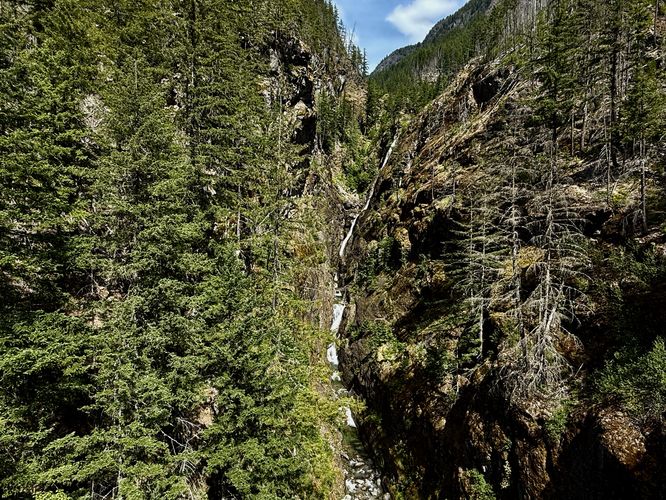 Landscape view of Gorge Creek Falls