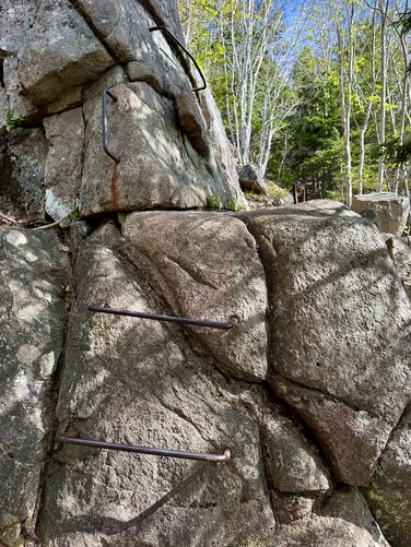 5-foot metal rung climb