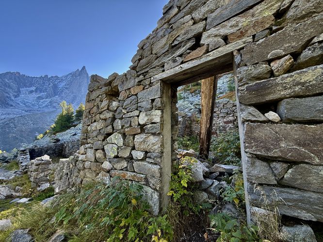 Very old abandoned mountain hut