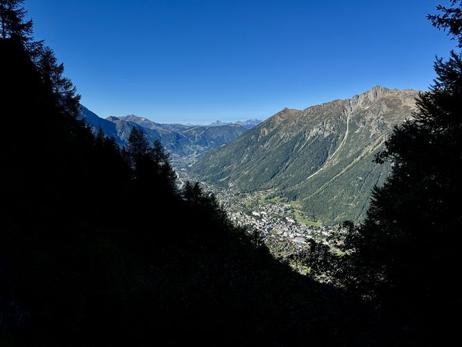 View into the Chamonix Valley