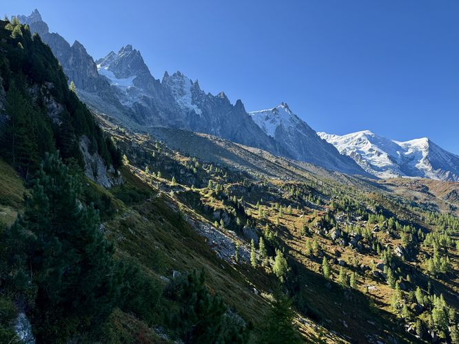 Stunning views of the Mont Blanc massif