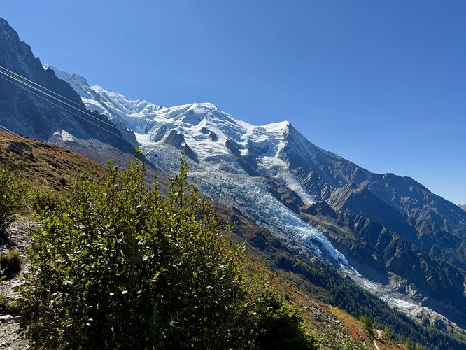 View of the Bossons Glacier
