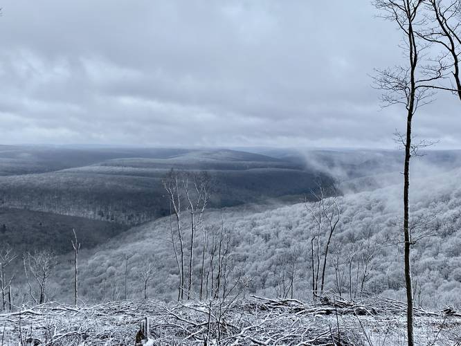 Snowy Grand View from atop Cedar Mountain