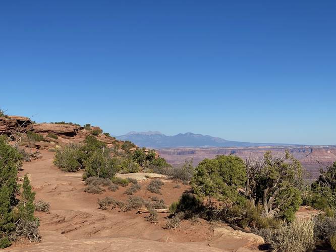 View of the La Sal mountains