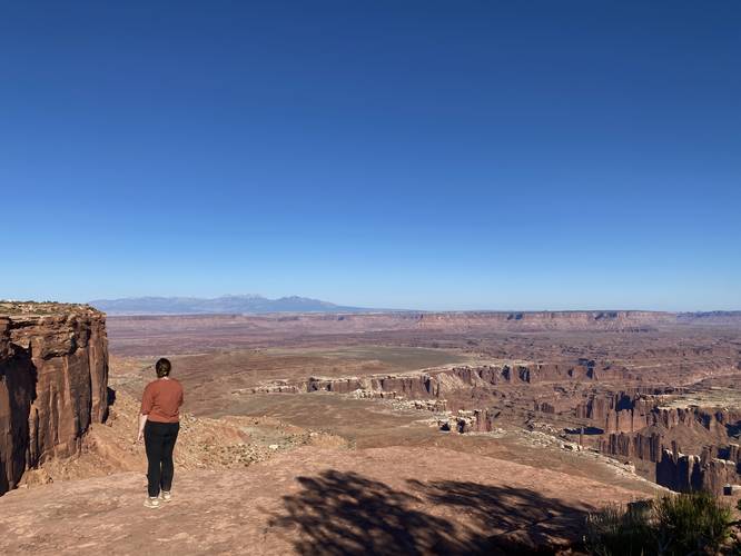 Cliff and canyon views from the Grand View Point Trail