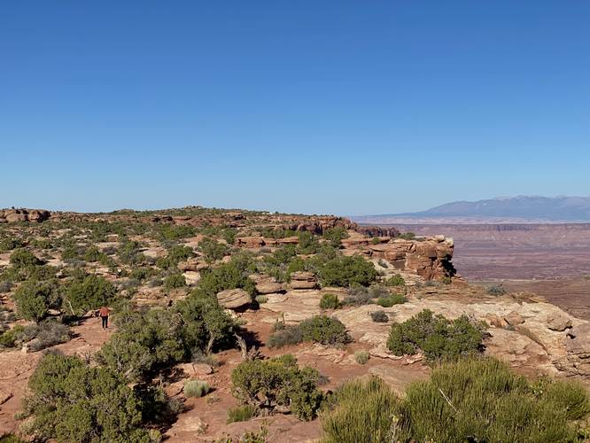 View northward from the top of the rock (end of the trail)