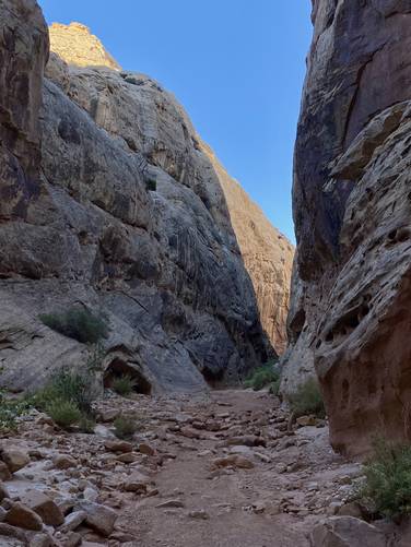 Hiking  The Narrows of Grand Wash