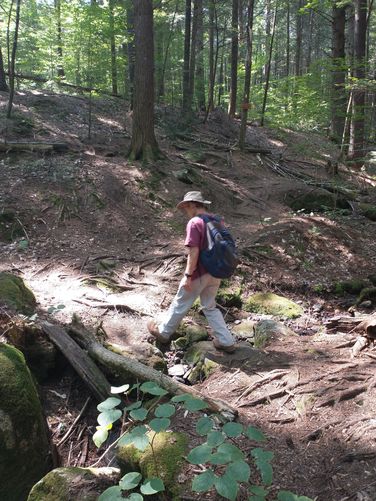 Watch your footing through the rough terrain