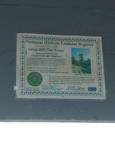 The Tower is part of the National Lookout Register