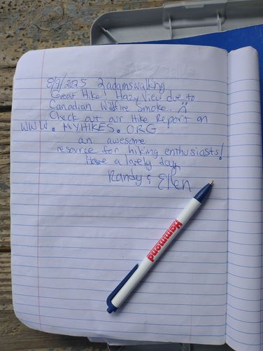 Don't forget to sign the log book