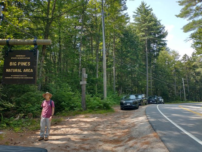 The hike done and more visitors have lined the road to access the Big Pines Natural Area 