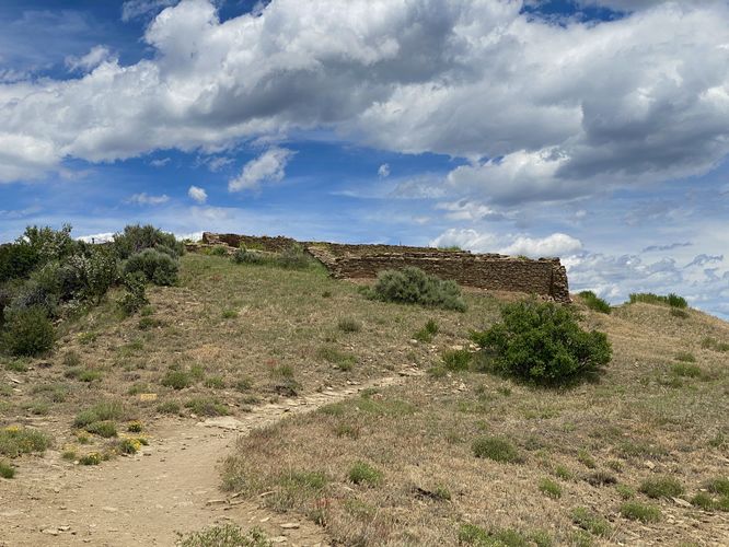 Approaching the Great House at Chimney Rock
