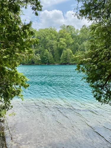 View of Green Lake (turquoise waters)
